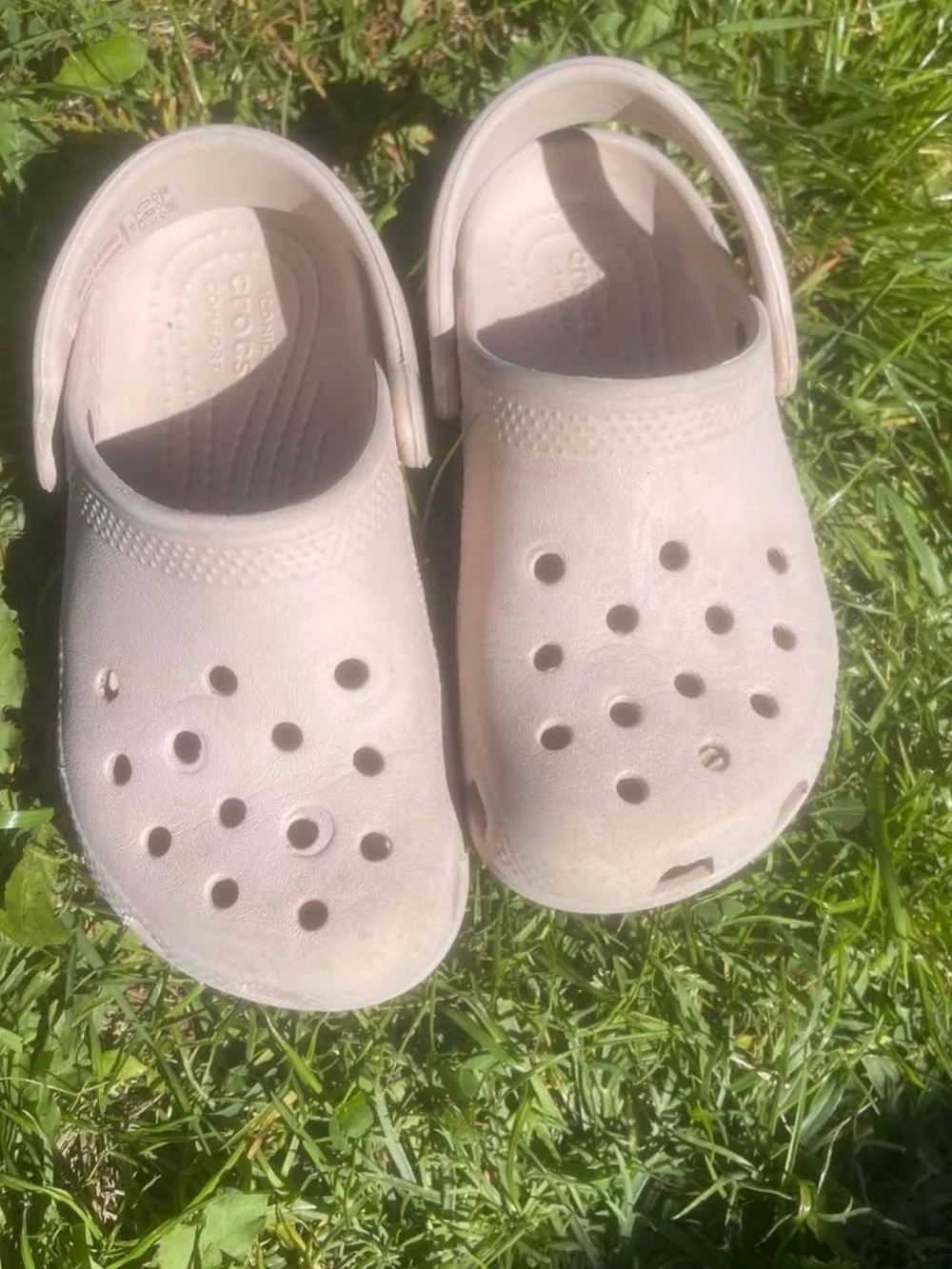 CROCS Kids Clogs in Pale Pink